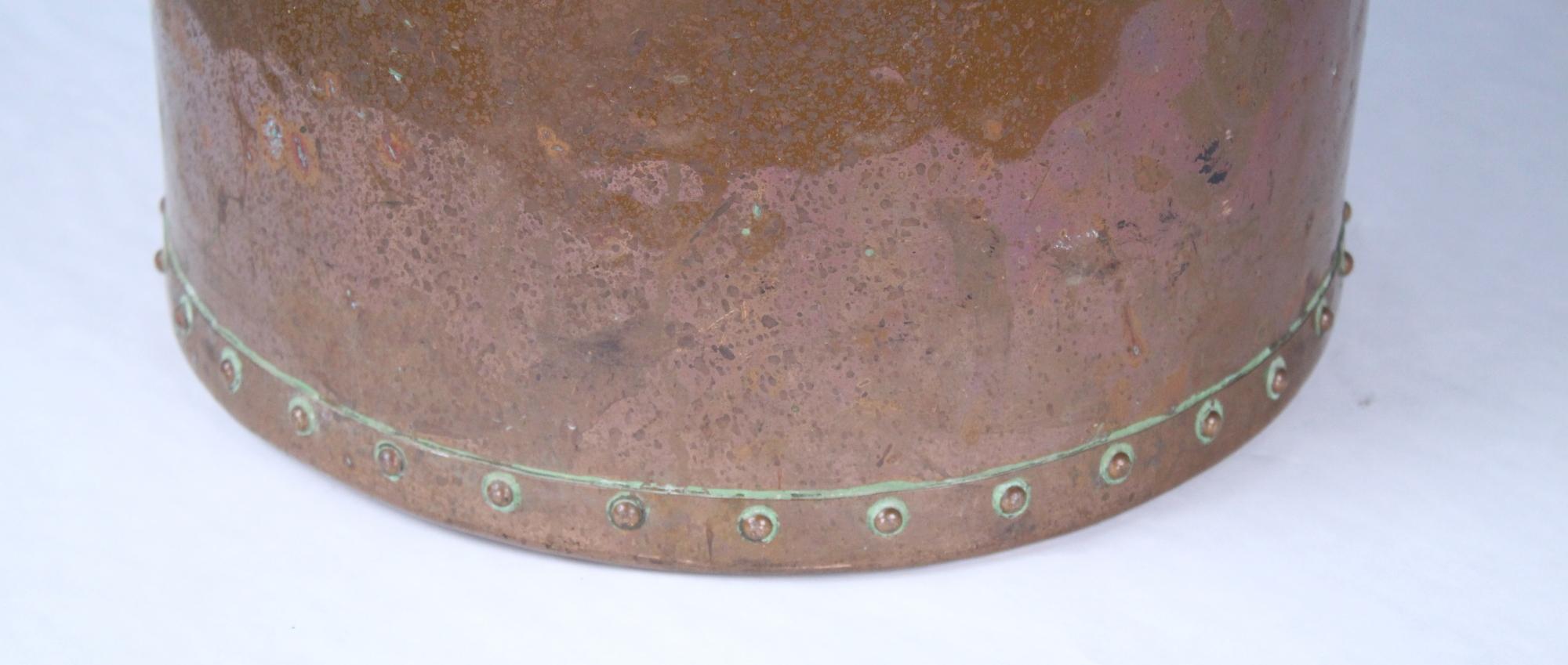 antique copper pail