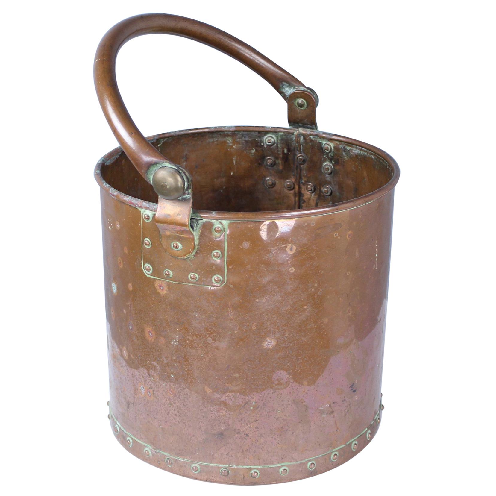 Antique English Copper Pail