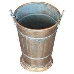 Vintage English Copper Plated Ice Bucket