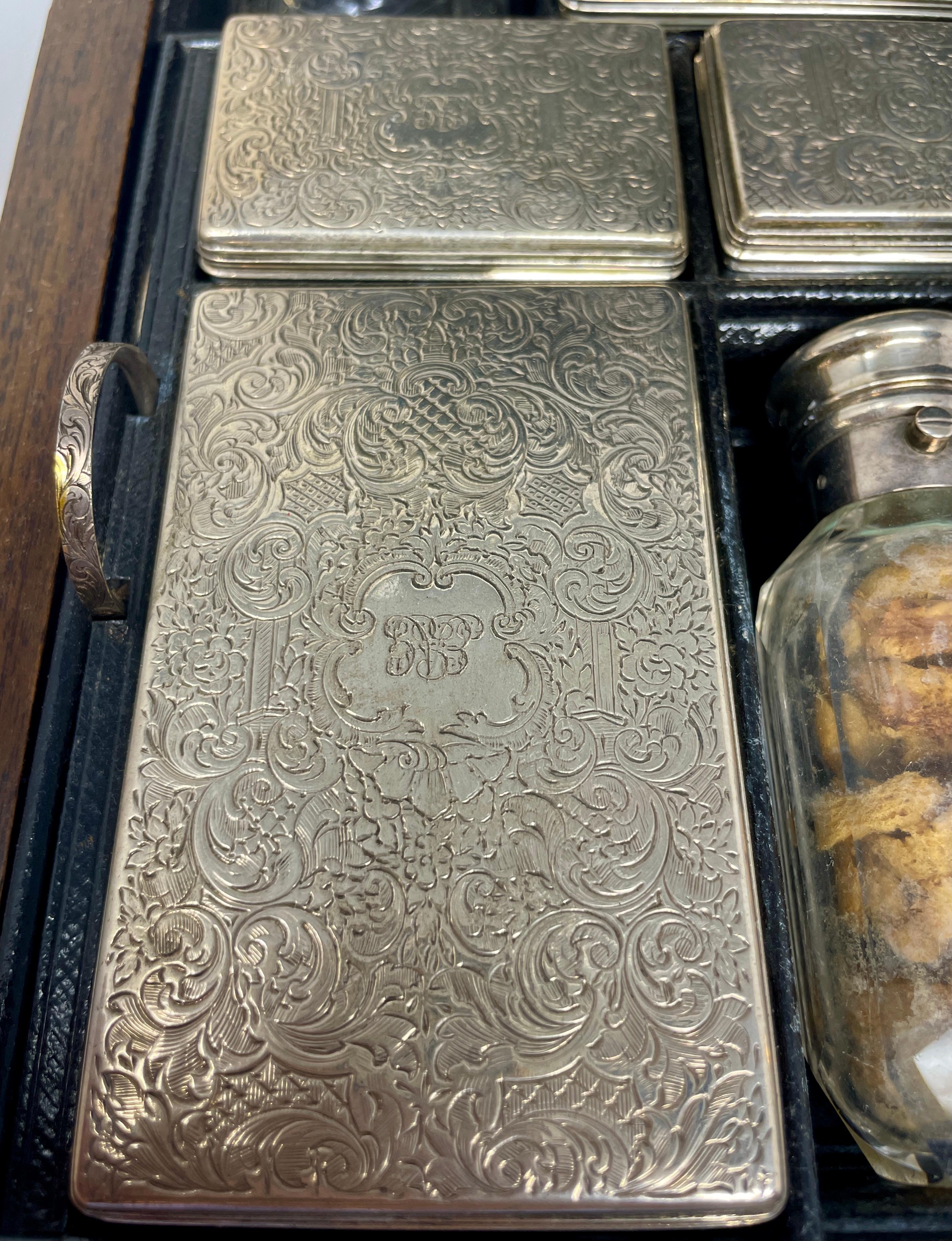 Antique English Coromandel Fitted Traveler's Box Compendium, Circa 1850-1860 For Sale 4