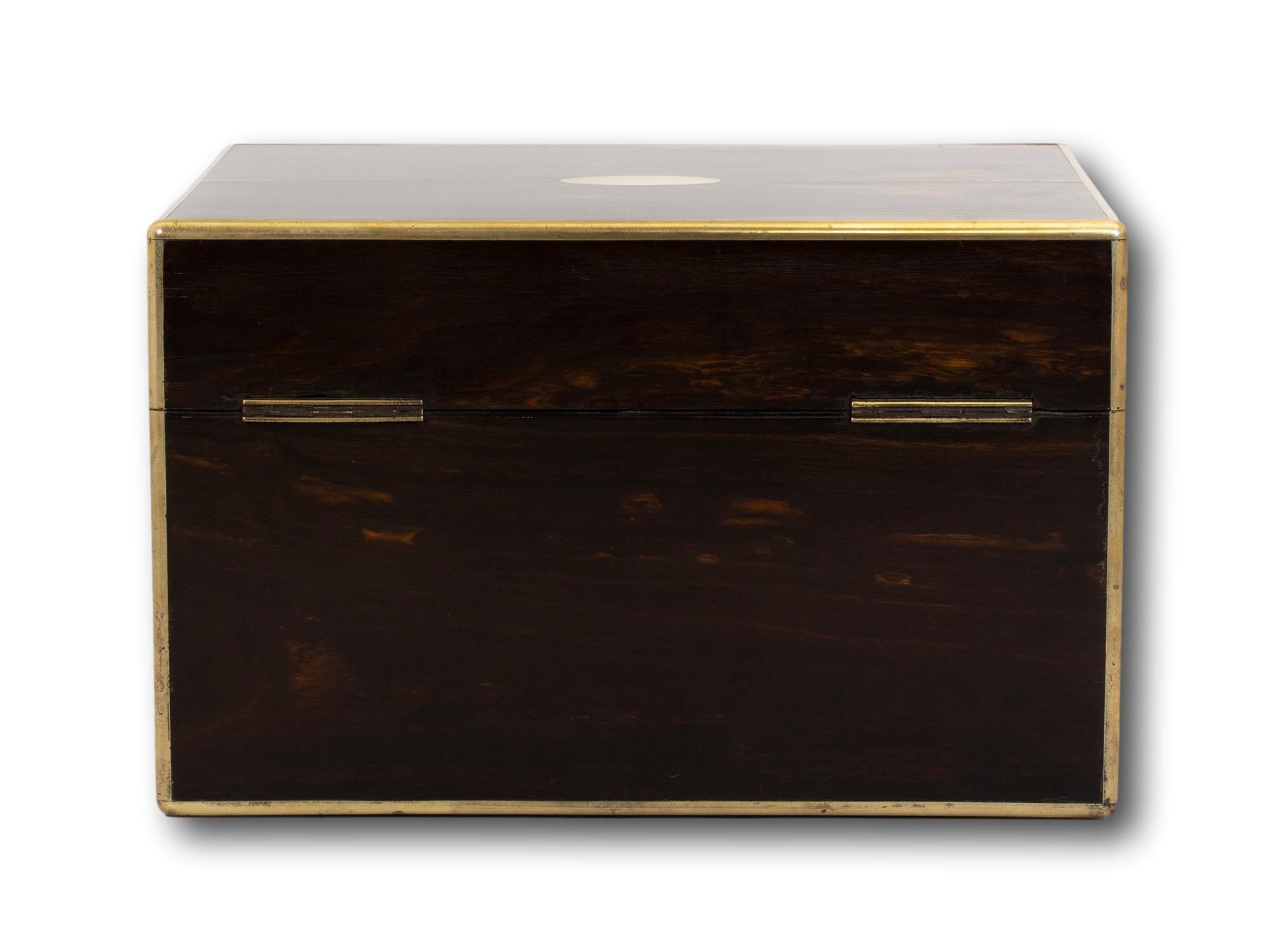 Antique English Coromandel Jewelry Box 2