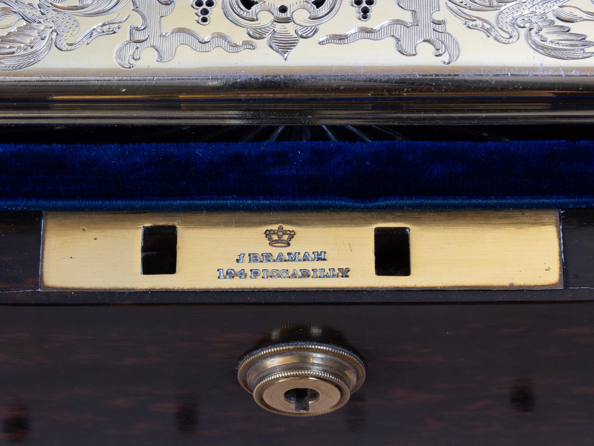 Antike englische Coromandel & Silver Vanity Box von Hunt und Roskell im Angebot 11
