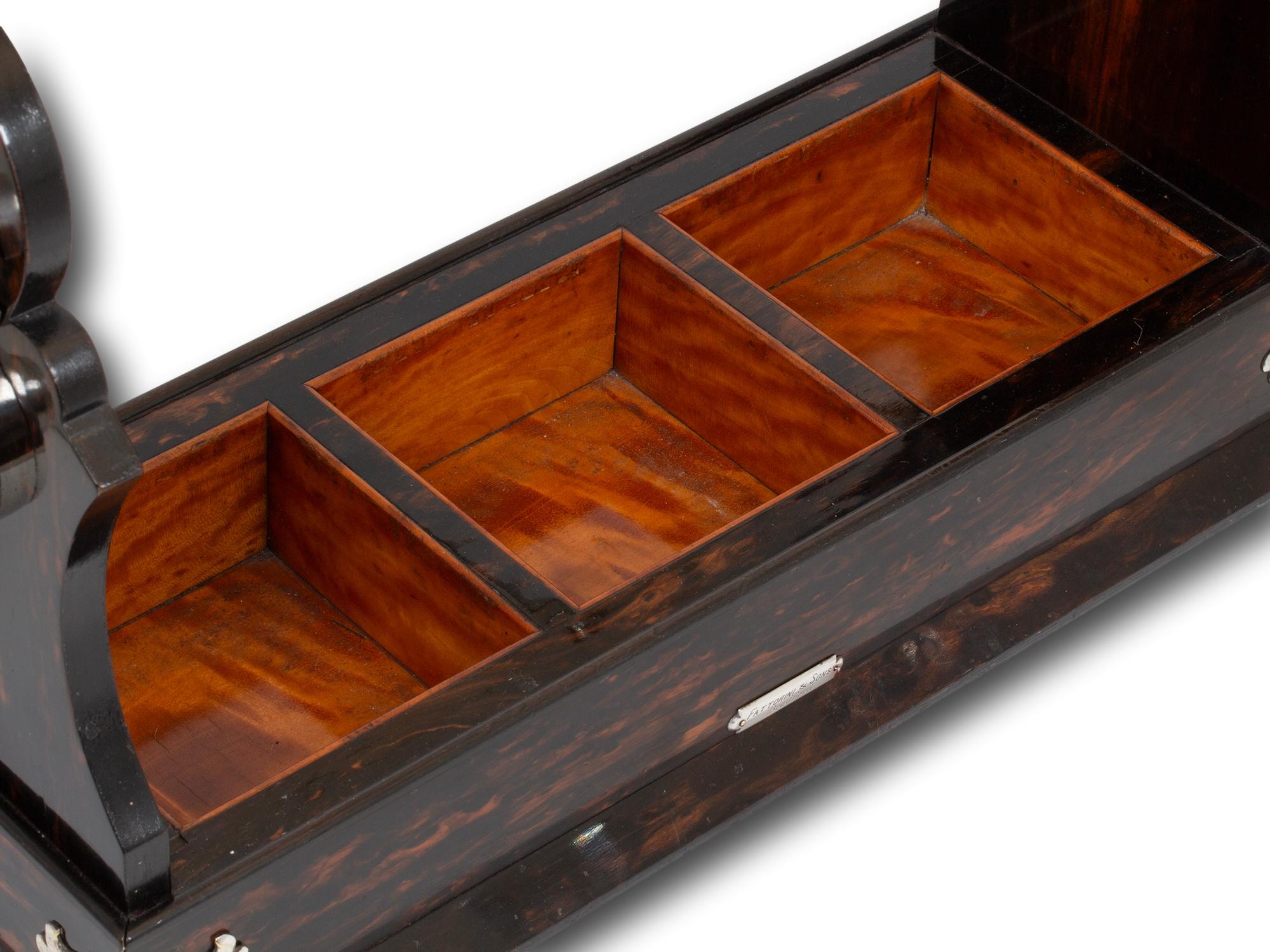 Antique English Coromandel Turntable Tantalus by George Betjemann For Sale 5