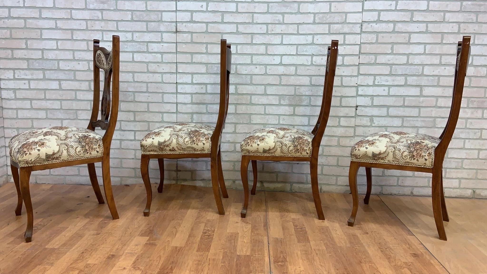 Sedie da pranzo in mogano English Country Antiques - Set di 4 sedie in vendita 3