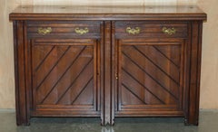 ANTIQUE ENGLISH COUNTRY OAK CiRCA 1880 VICTORIAN SIDEBOARD BASE WITH DRAWERS