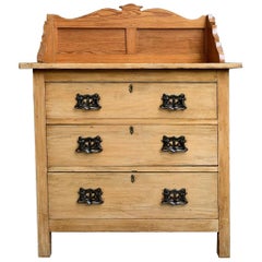 Vintage English Country PINE Chest Drawers Sideboard Kitchen Cabinet Table