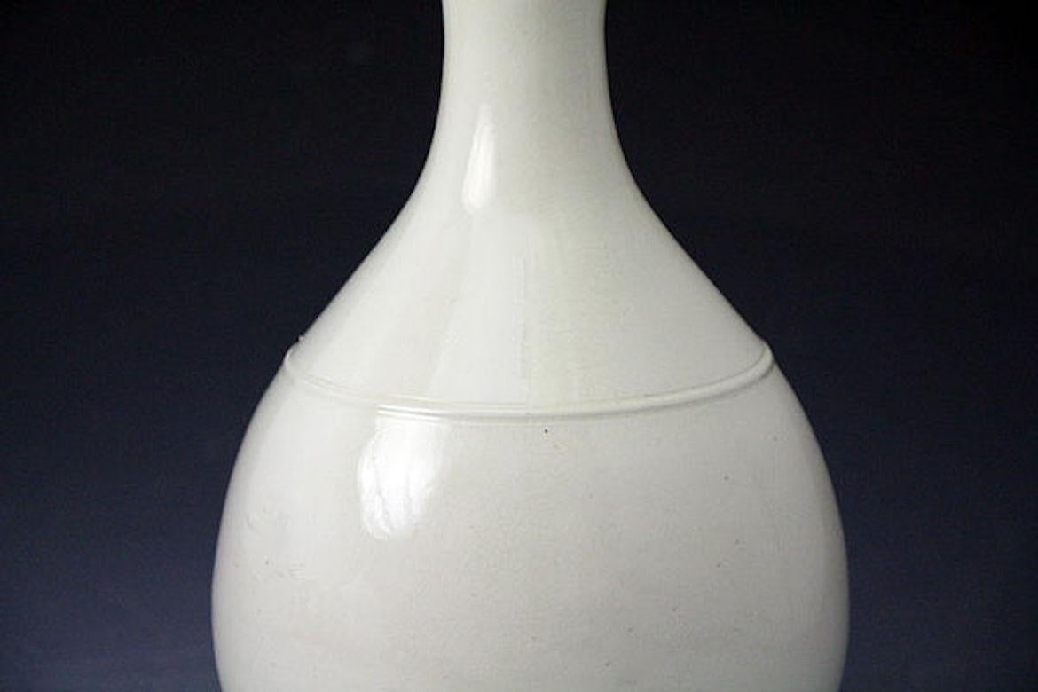 Antique English Creamware Carafe Yorkshire Pottery Late 18th Century 1