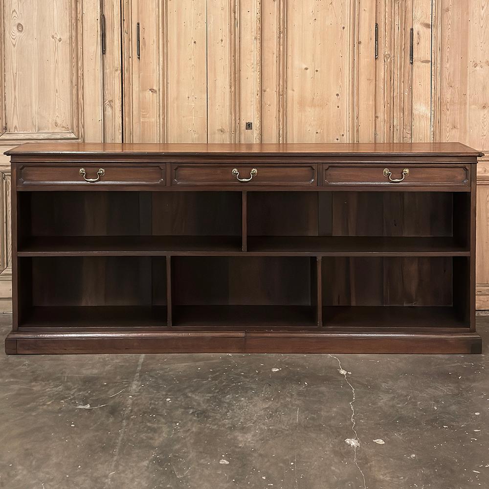 Hand-Crafted Antique English Credenza ~ Barrister's Bookcase For Sale