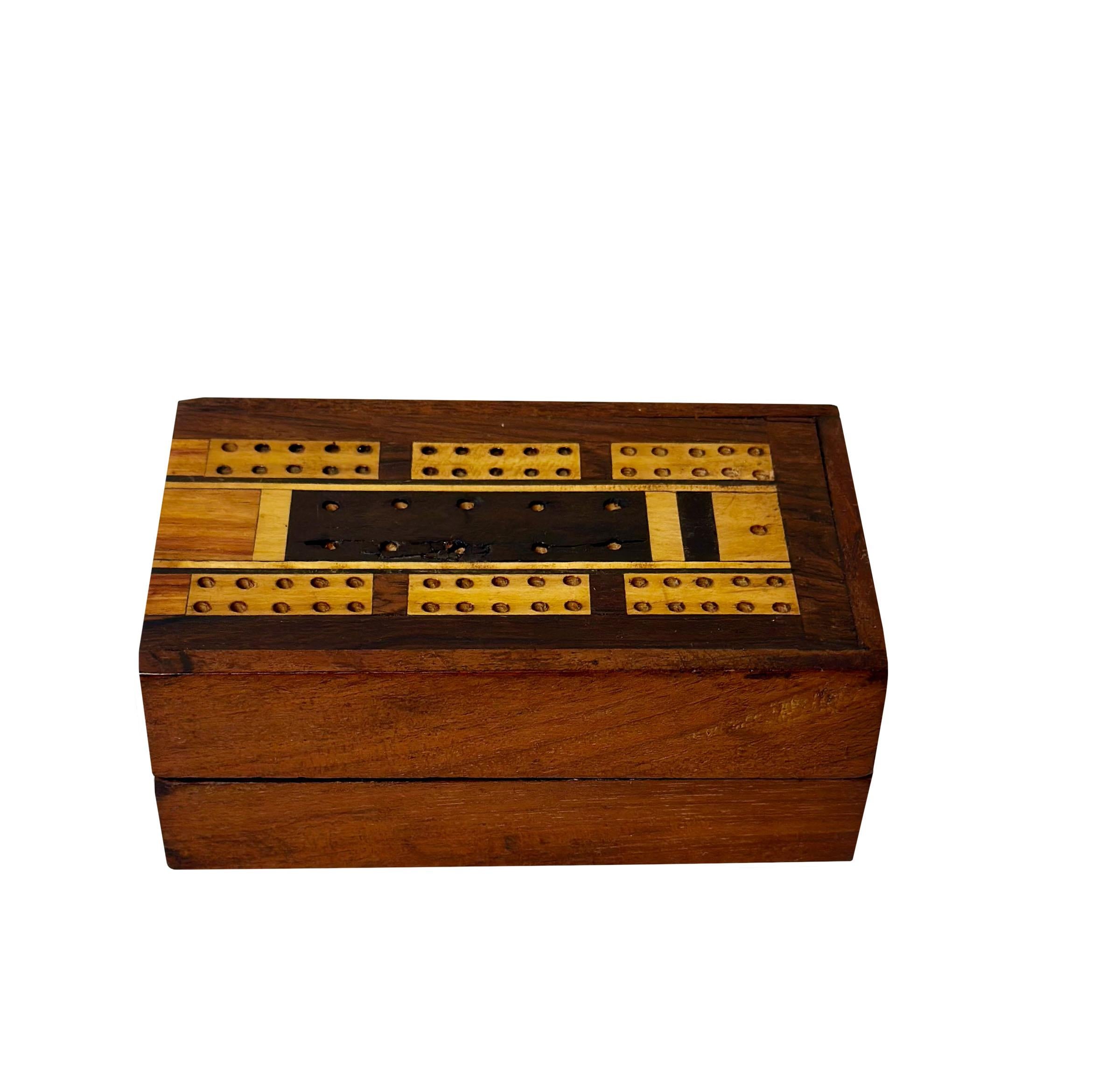19th Century Antique English Cribbage Set For Sale