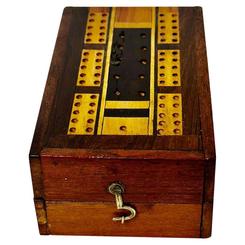 Rare English Georgian Brighton Pavilion Octagonal Cribbage Board For ...