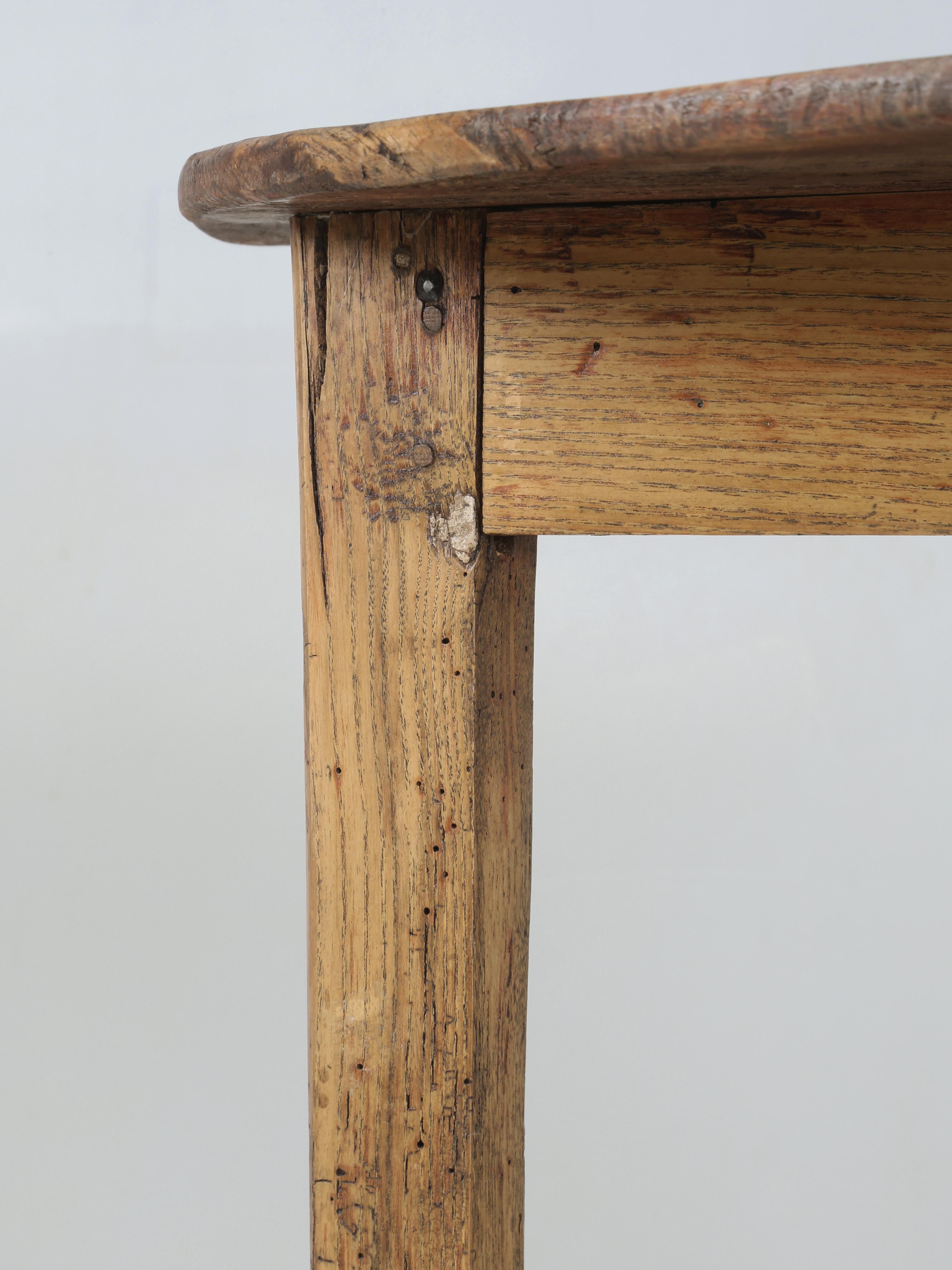 Antiker englischer Crickettisch, sehr alt und sehr original, um 1780-1820, massiver im Angebot 6