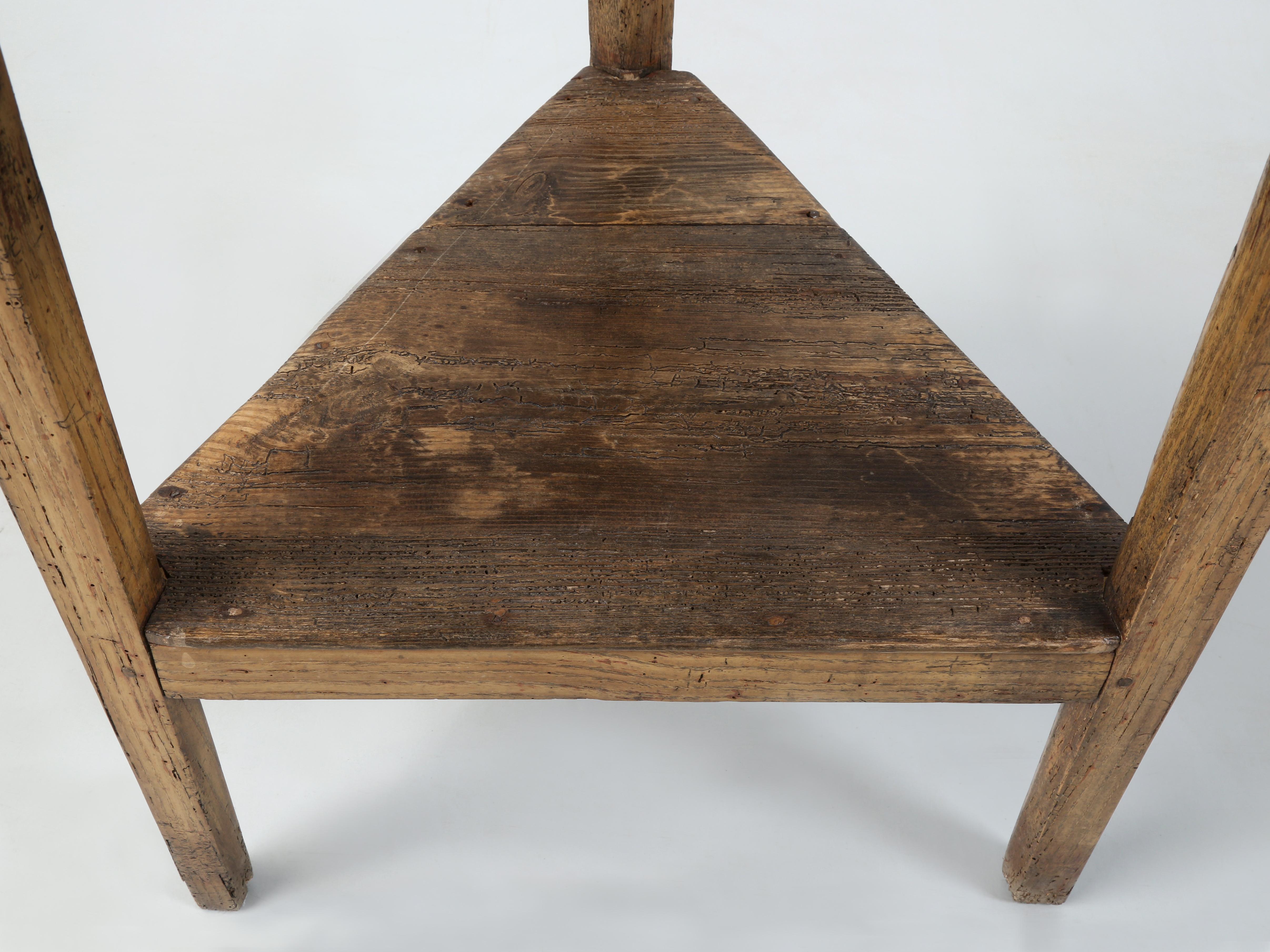 Antiker englischer Crickettisch, sehr alt und sehr original, um 1780-1820, massiver im Angebot 7