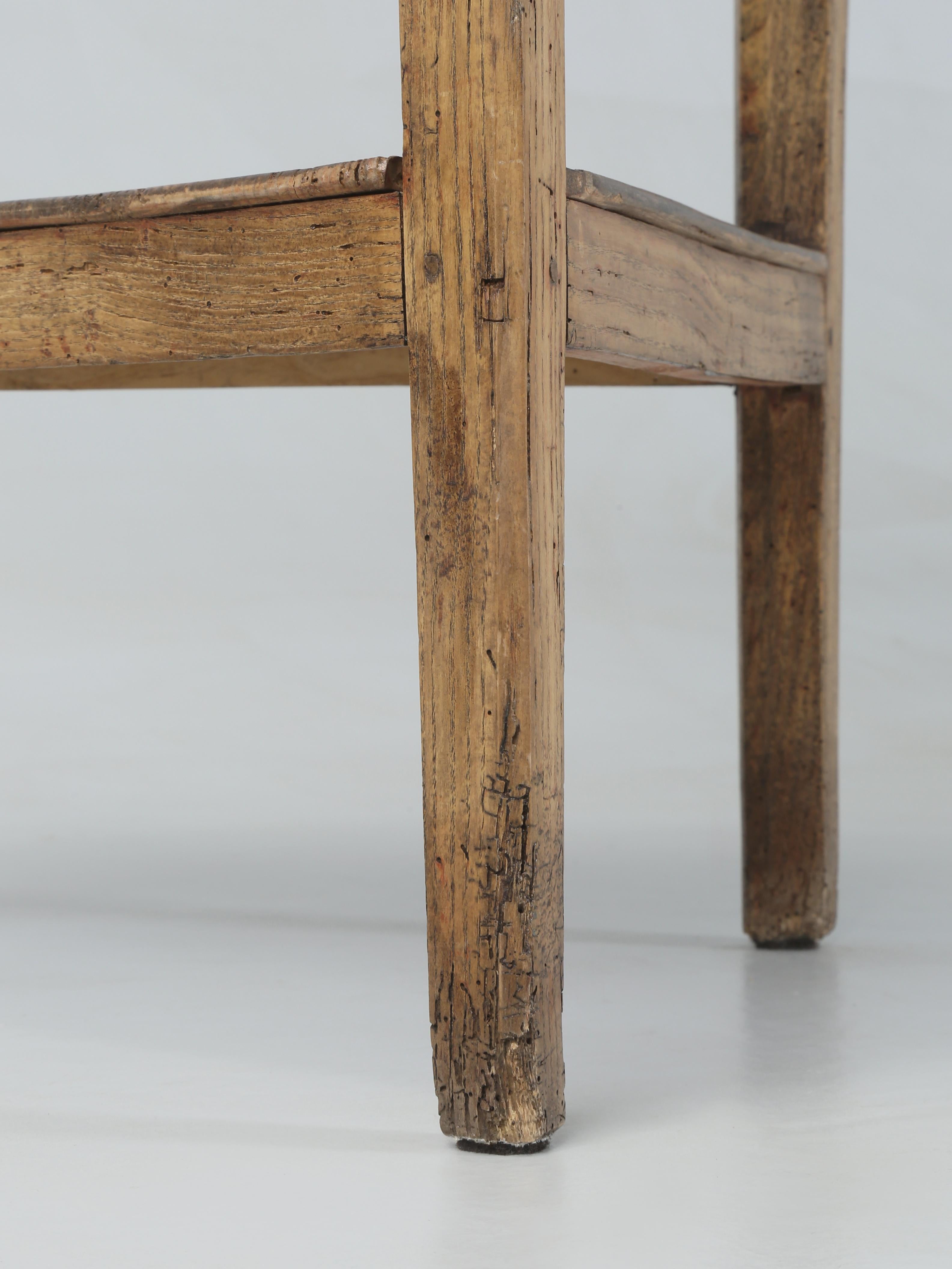 Antiker englischer Crickettisch, sehr alt und sehr original, um 1780-1820, massiver im Angebot 9