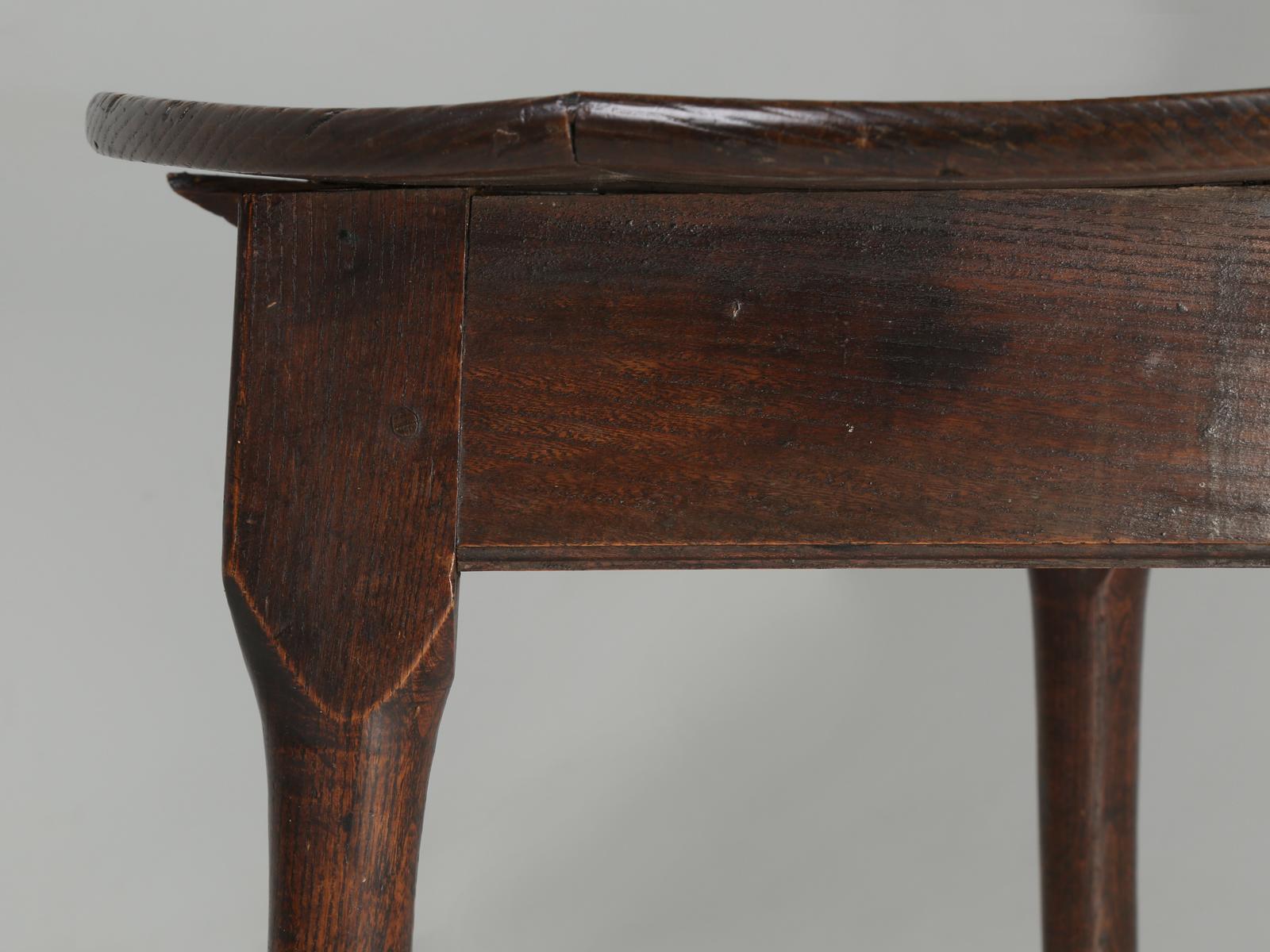 Antique English Cricket Table with a Great Original Patina, circa 1800s 4