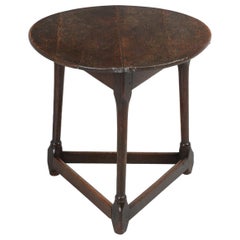 Antique English Cricket Table with a Great Original Patina, circa 1800s