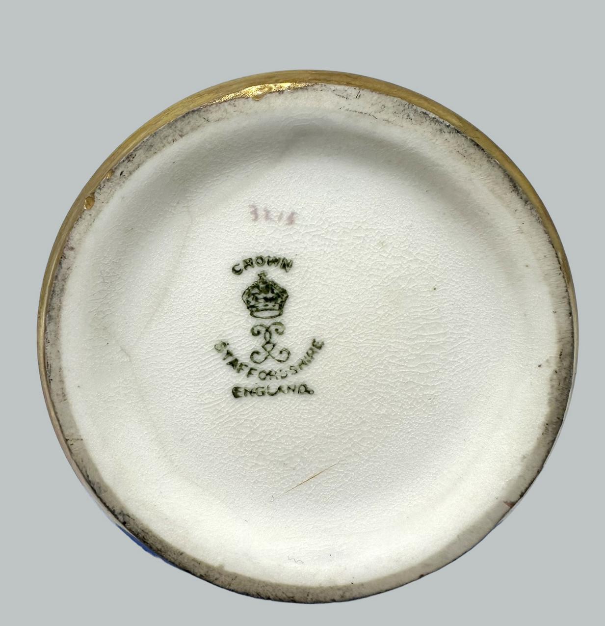Antique English Crown Derby Staffordshire Bone China Urn Vase Centerpiece 19C For Sale 2