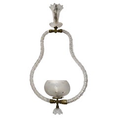 Antique English Crystal Light Fixture