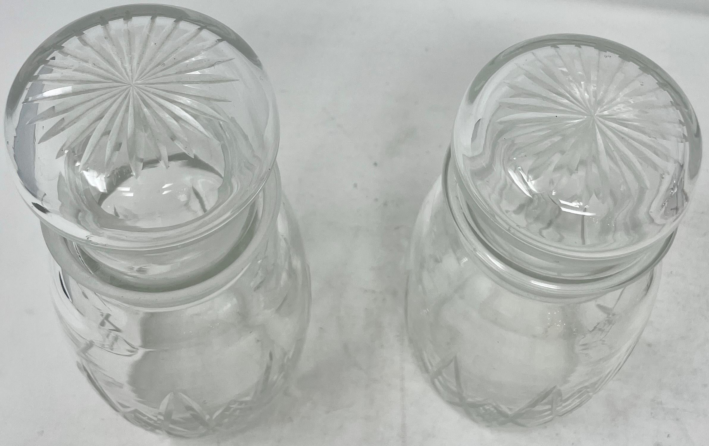 Antique English Crystal & Silver-Plate Double Jar Pickle Castor & Forks Ca 1900 6