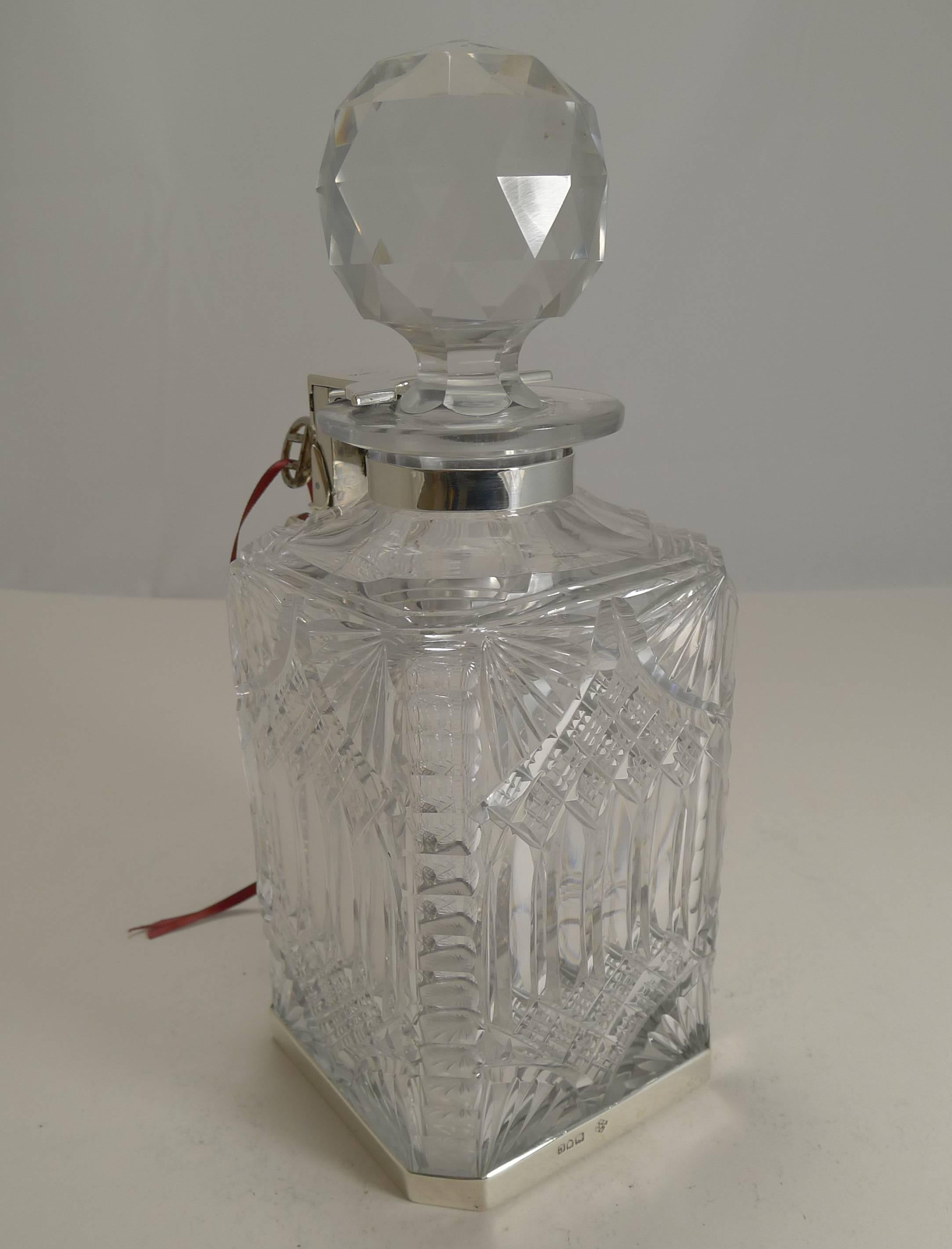 antique silver decanters
