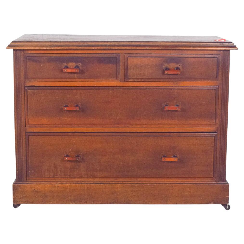 Antique English Deco Chest of Drawers For Sale