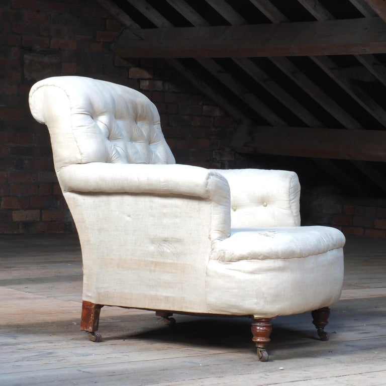 Antique English Deep Seated Country House Armchair at 1stDibs english