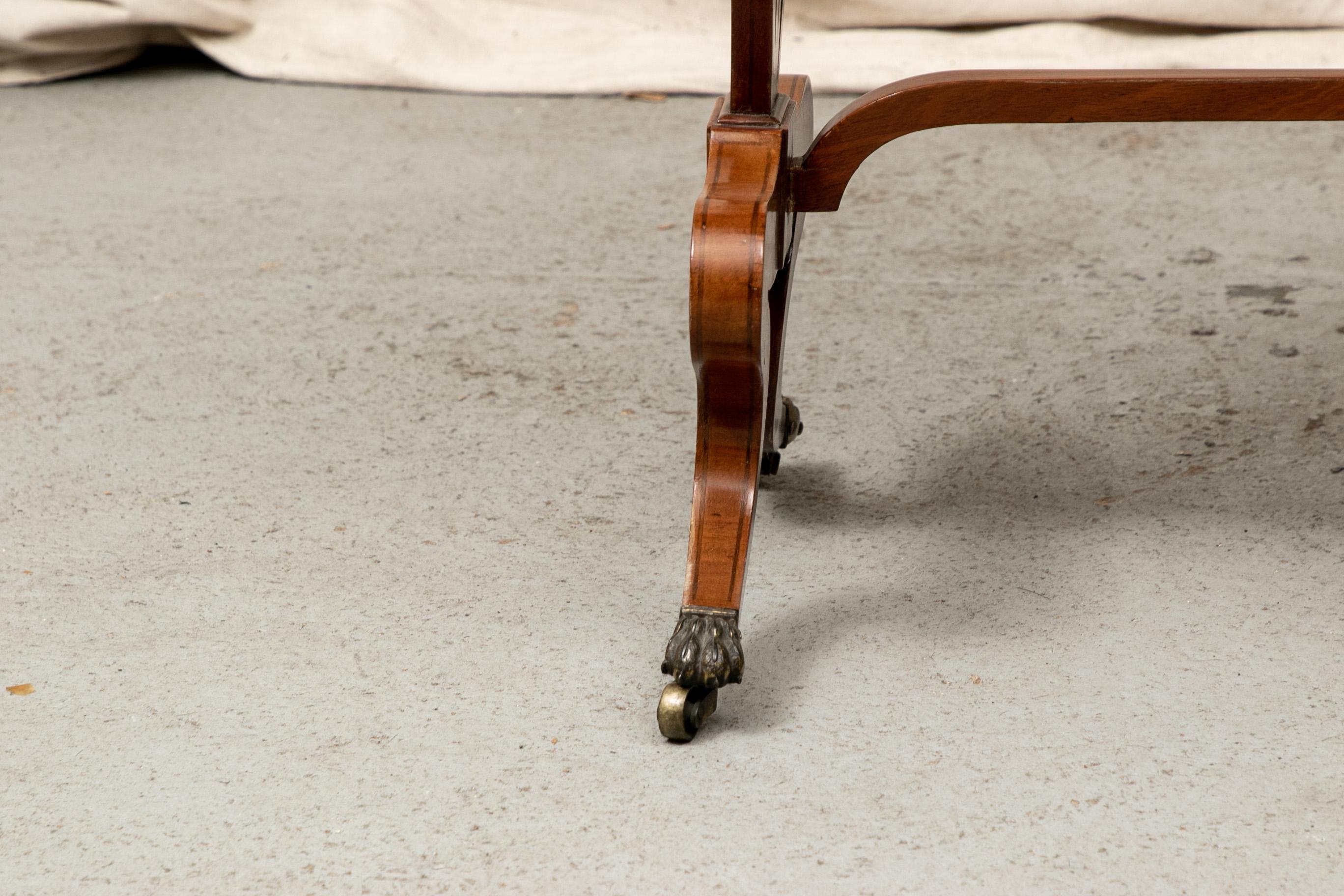 Antique English Diminutive Drop Leaf Games Table 3