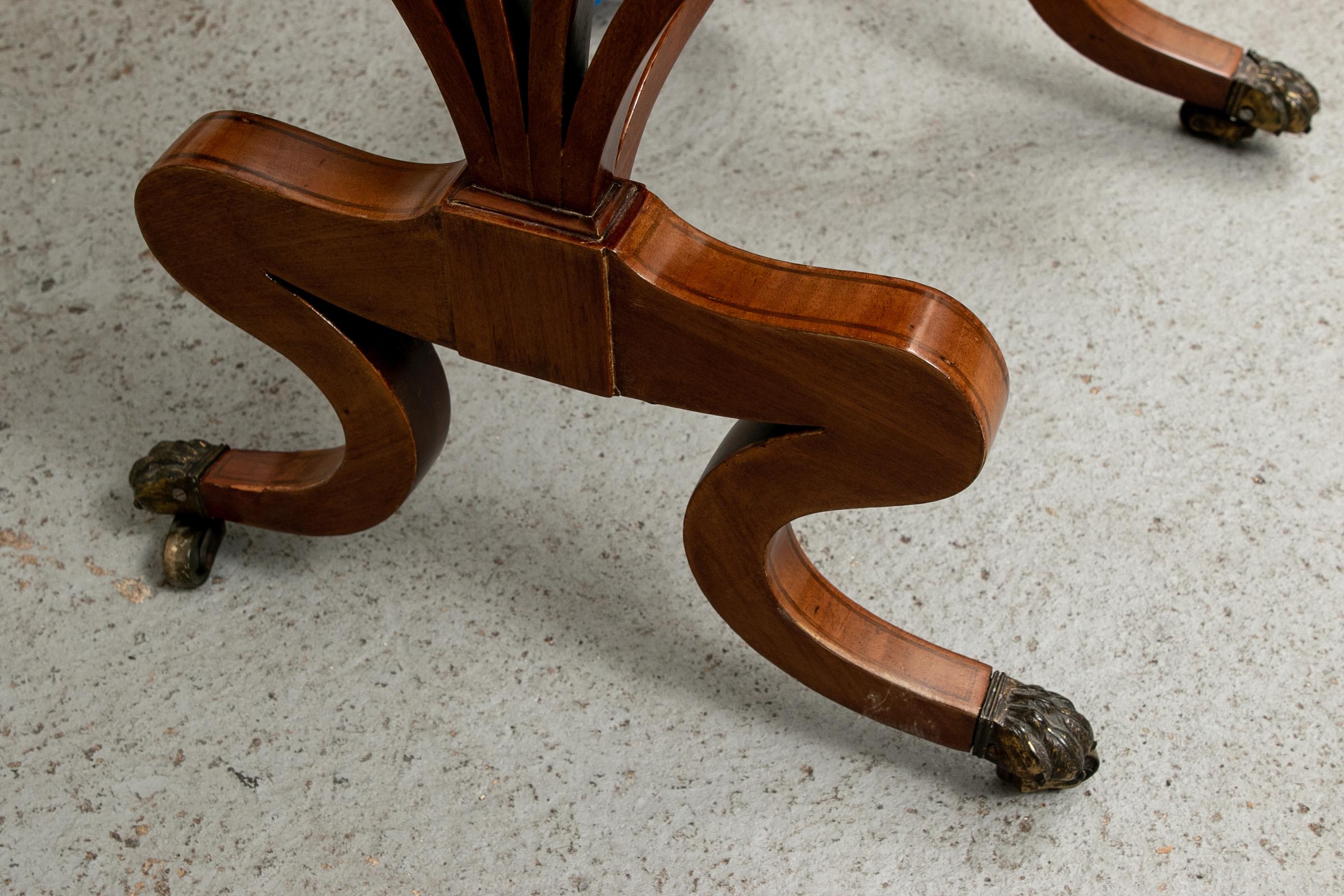 Antique English Diminutive Drop Leaf Games Table 6