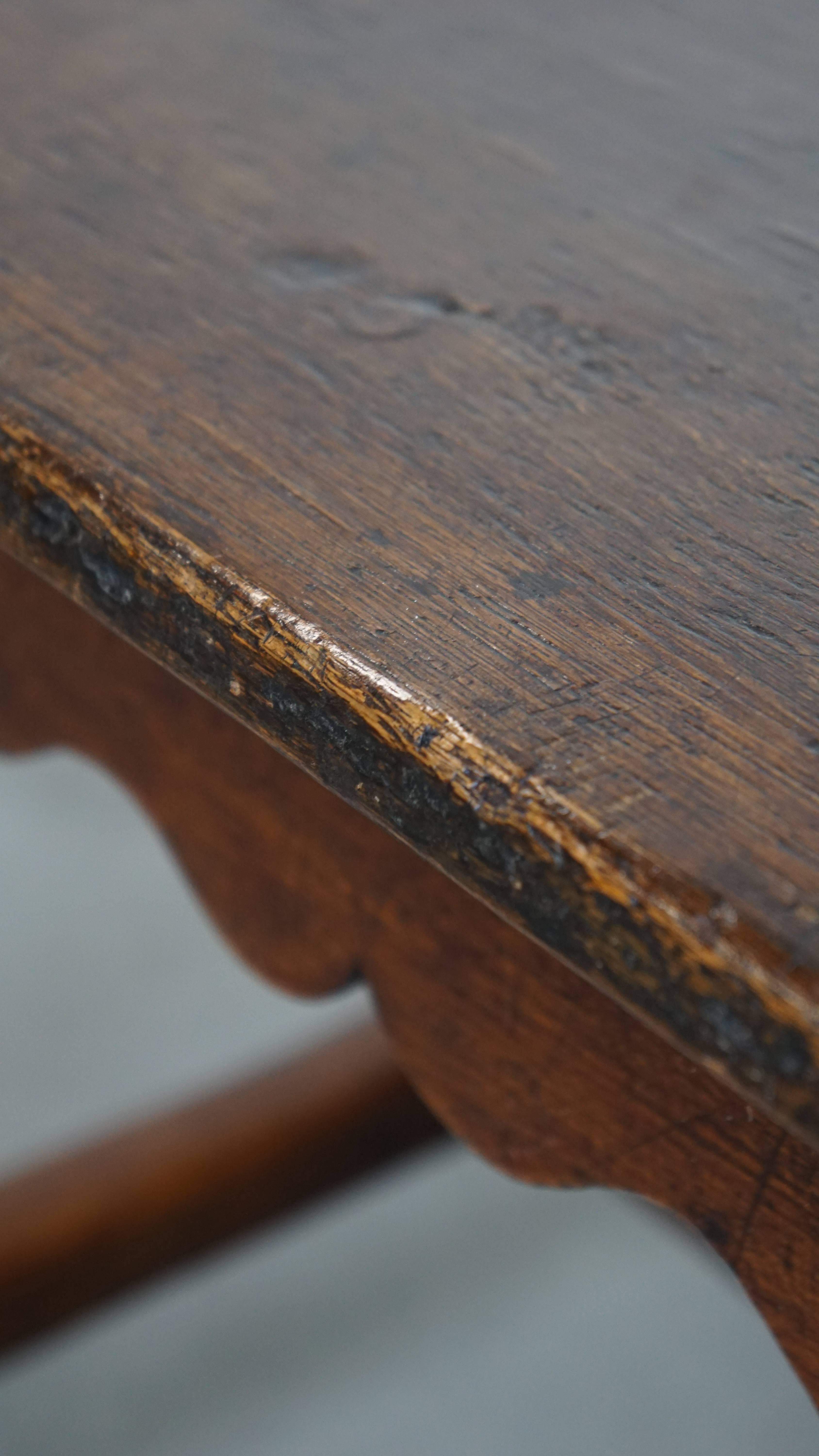 Antique English Dining Table / Desk / Writing Table in Oak ca. 1700 For Sale 6