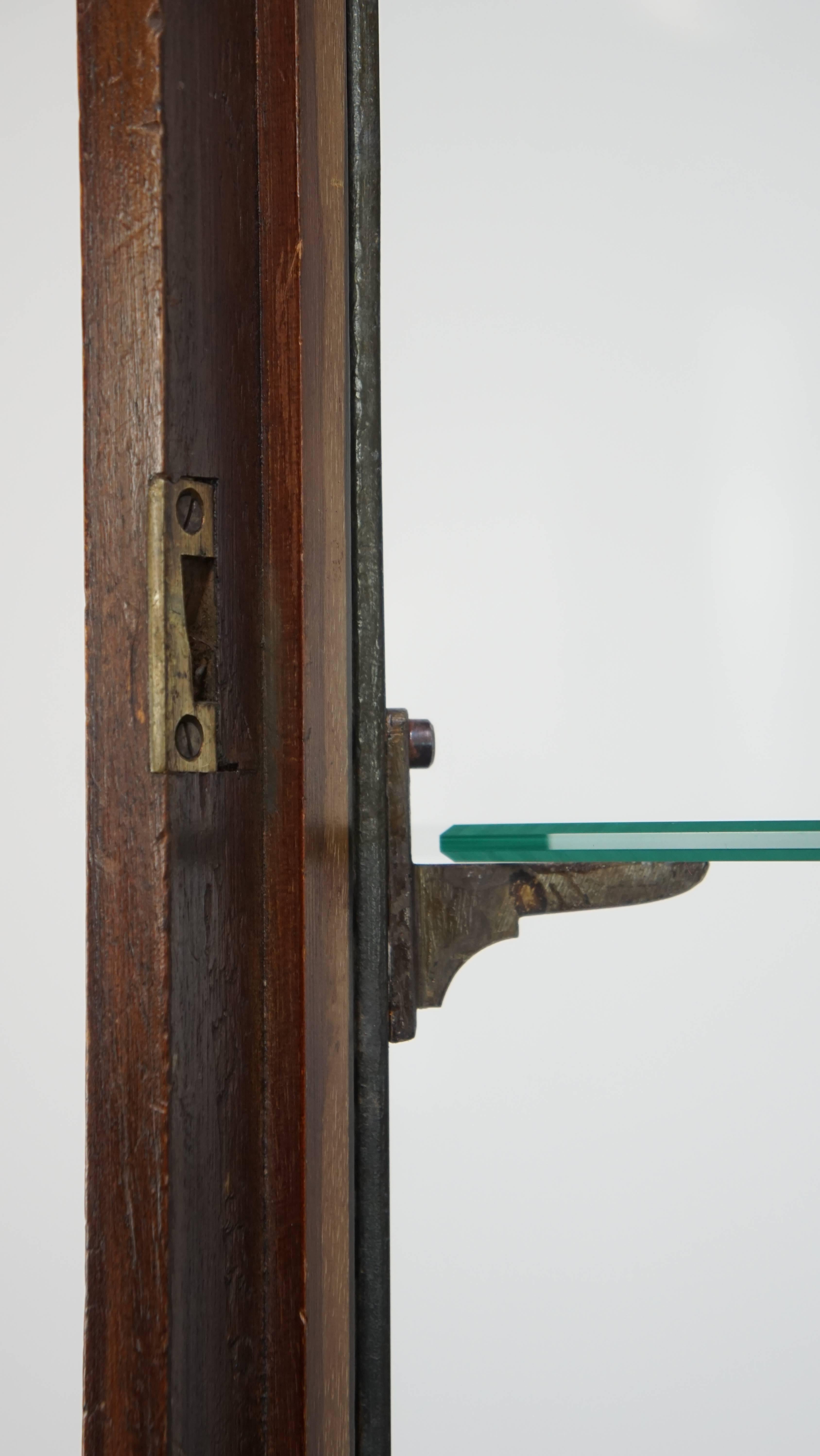 Antiker englischer Vitrinenschrank mit Beleuchtung - spätes 19. Jahrhundert (Klassisch-römisch) im Angebot