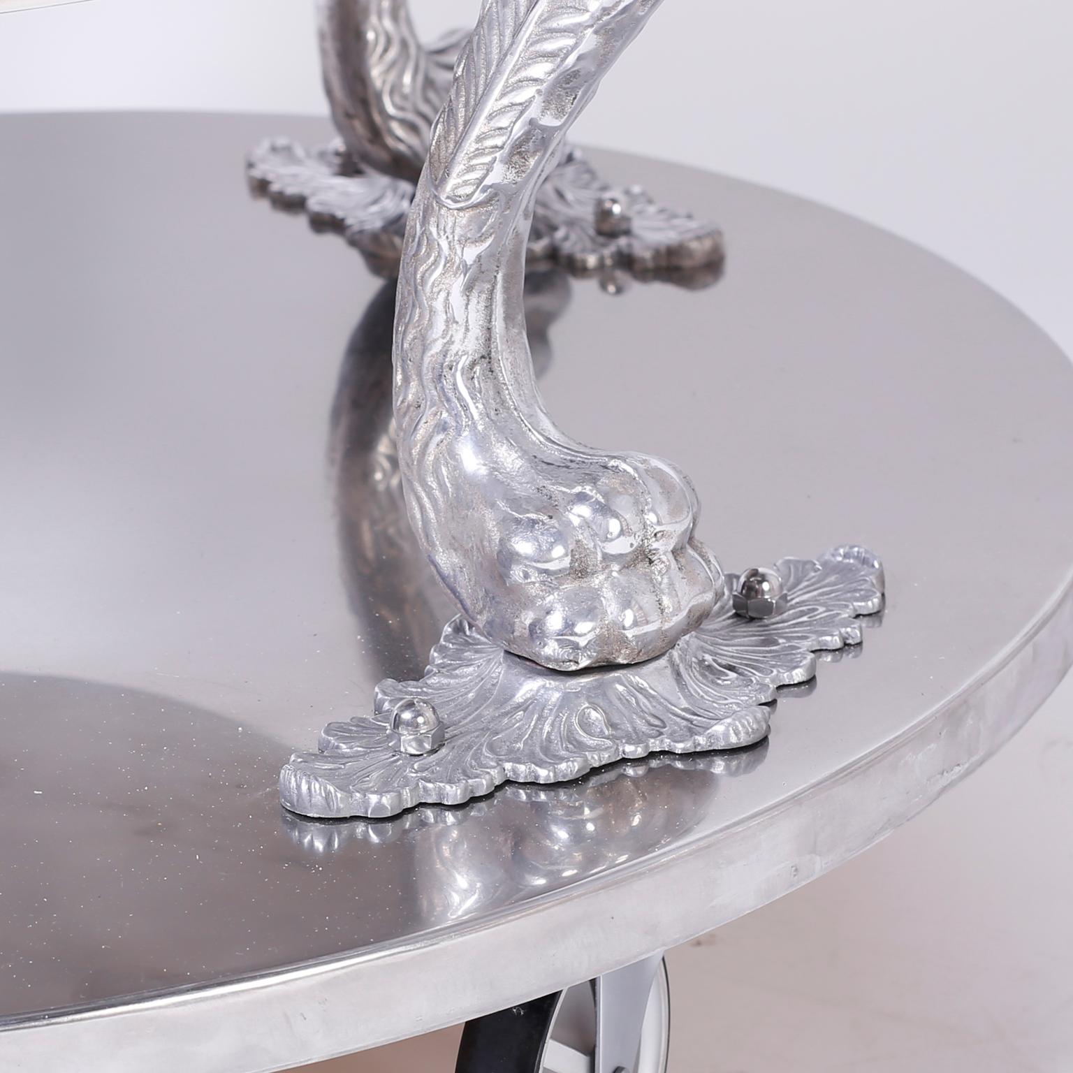 Stainless Steel Antique English Domed Serving Cart