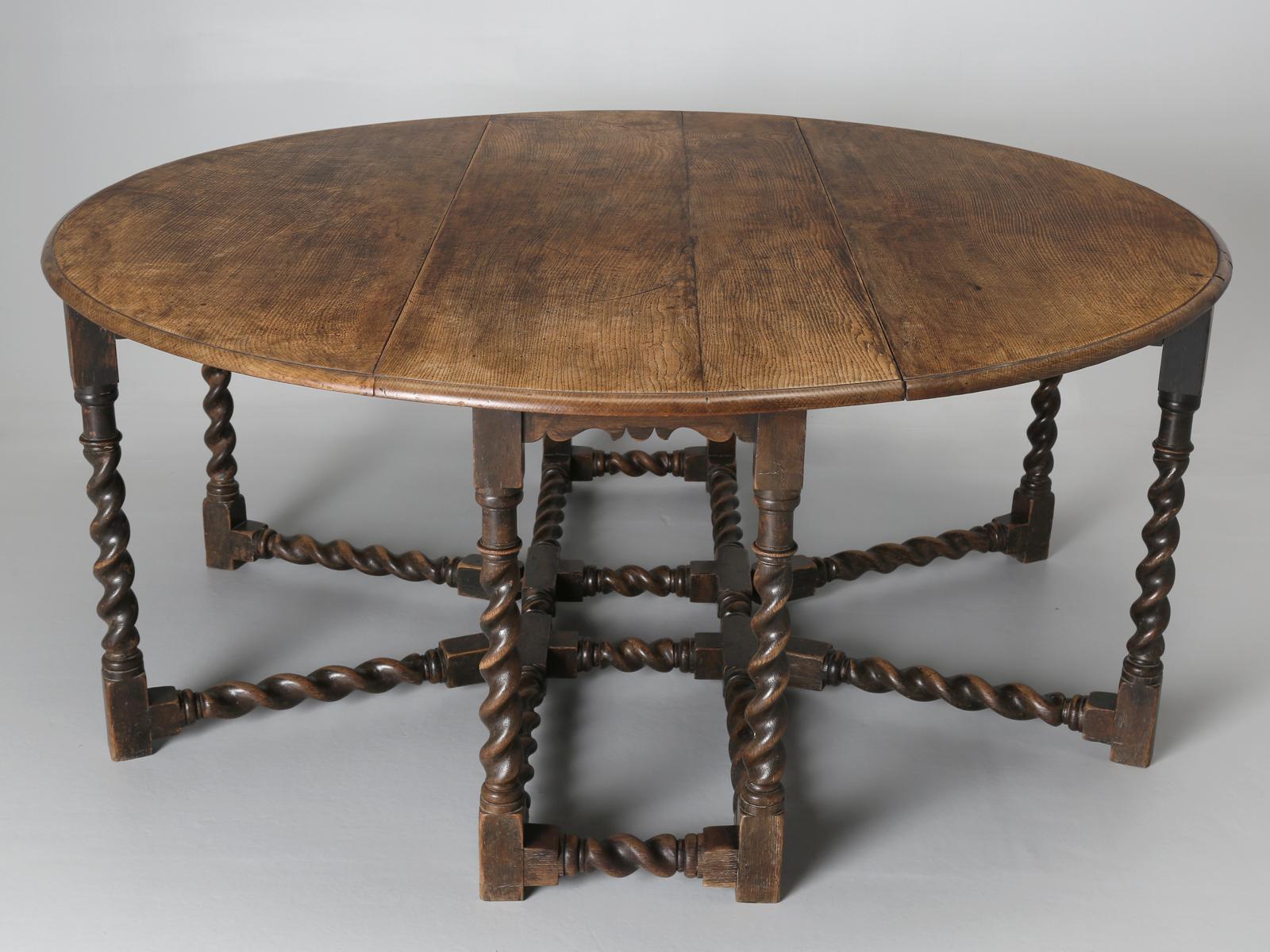 Generally, in the past we have shied away from English drop-leaf tables and for the life of me, I don’t know why? The graining of this antique English oak double gateleg drop-leaf dining table is truly exceptional and I can’t remember when we last