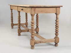 Antique English Drapers Table, Work Table Can be Repurposed into Kitchen Island