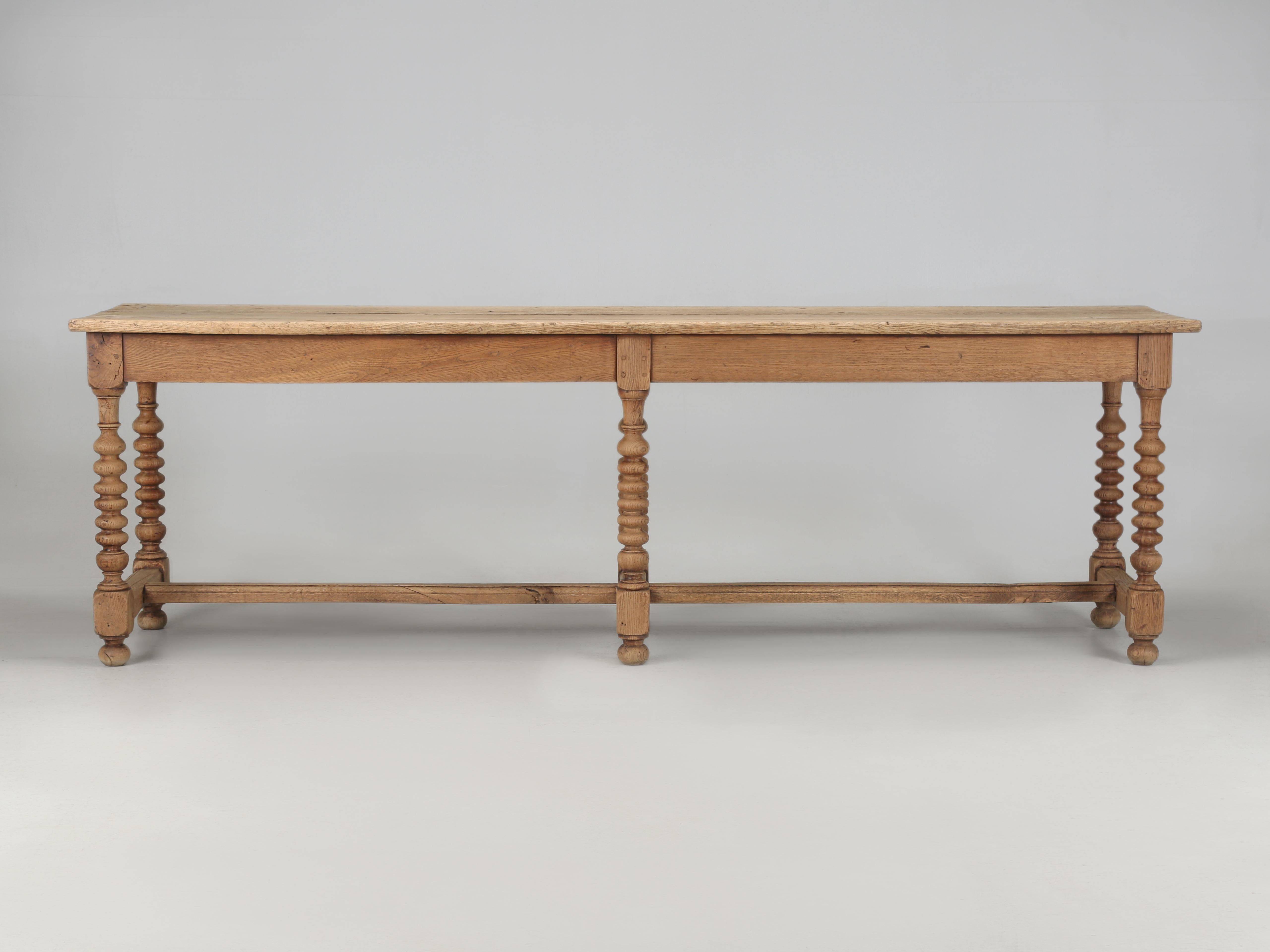 Début du 20ème siècle Ancienne table de drapier anglaise, table de travail pouvant être transformée en îlot de cuisine en vente