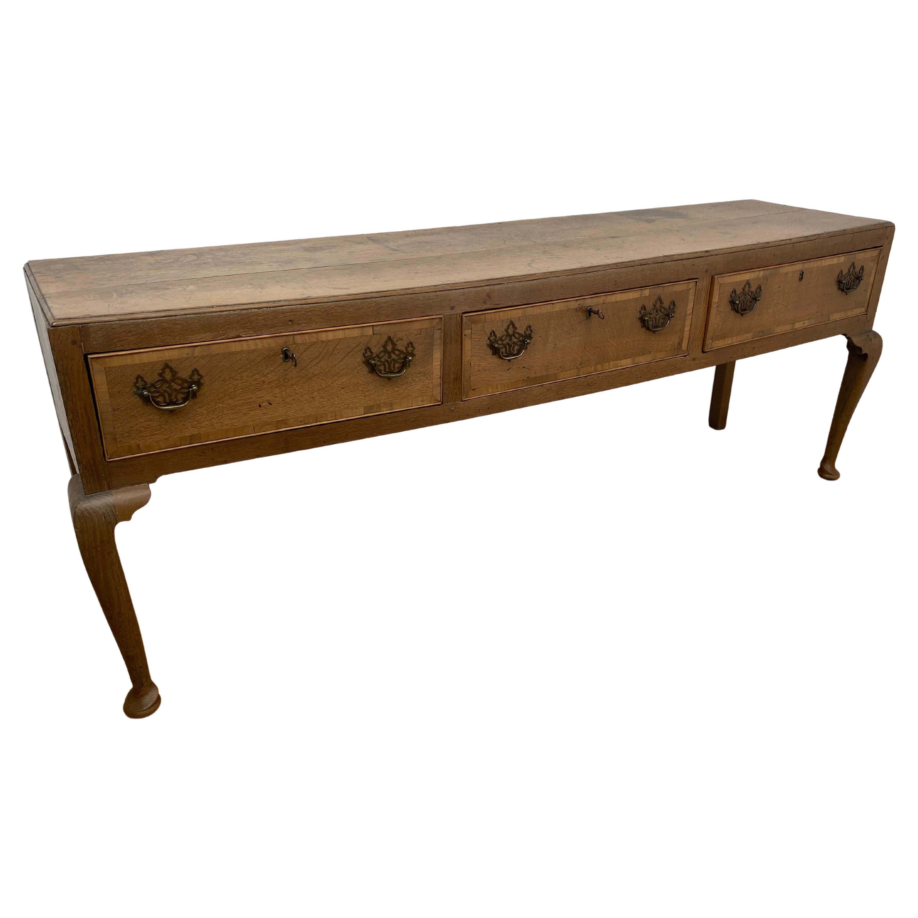 Antique English Dresser in Bleached Oak