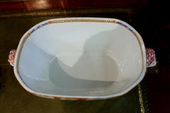 Antique English Early Spode Earthenware "Peacock and Peony" Soup Tureen and Lid