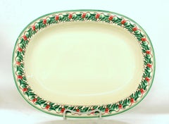 Antique English Early "Wedgwood" Creamware ‘Earthenware’ Hand Painted Platter
