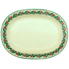 Antique English Early "Wedgwood" Creamware ‘Earthenware’ Hand Painted Platter