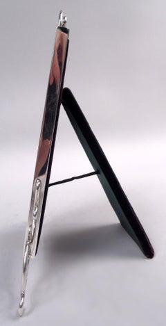 Antique English Edwardian Classical Sterling Silver Picture Frame, 1901