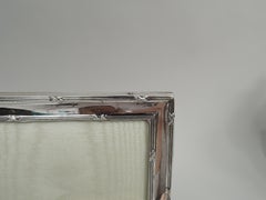 Antique English Edwardian Classical Sterling Silver Picture Frame