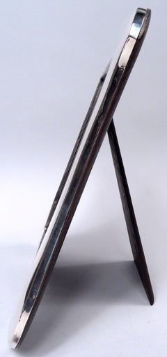Antique English Edwardian Classical Sterling Silver Picture Frame