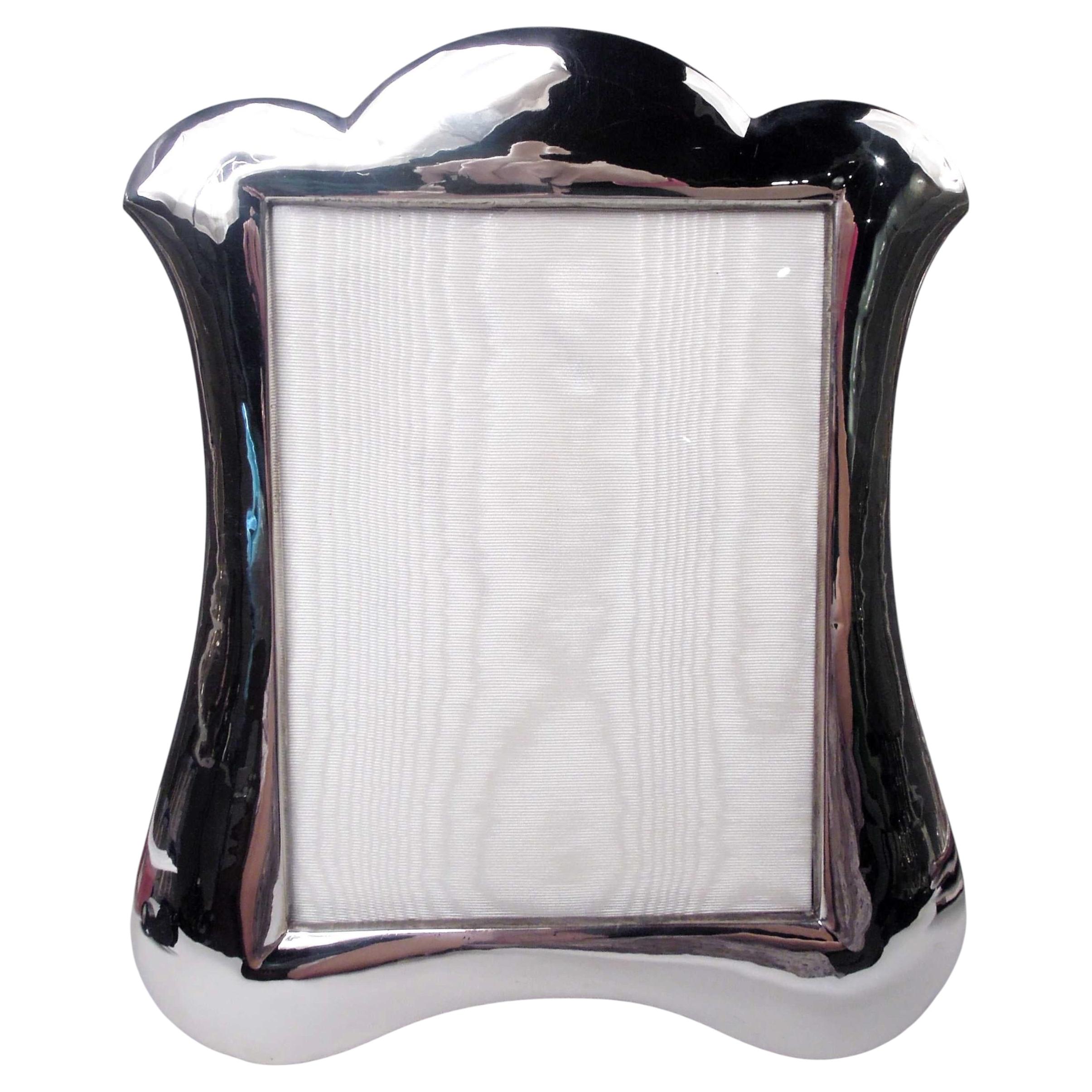 Antica cornice inglese edoardiana classica in argento sterling in vendita