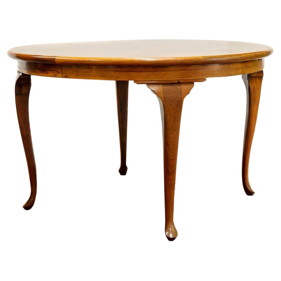 Antique English Edwardian Highly Figured Mahogany Ext Dining Table Circa 1900 For Sale