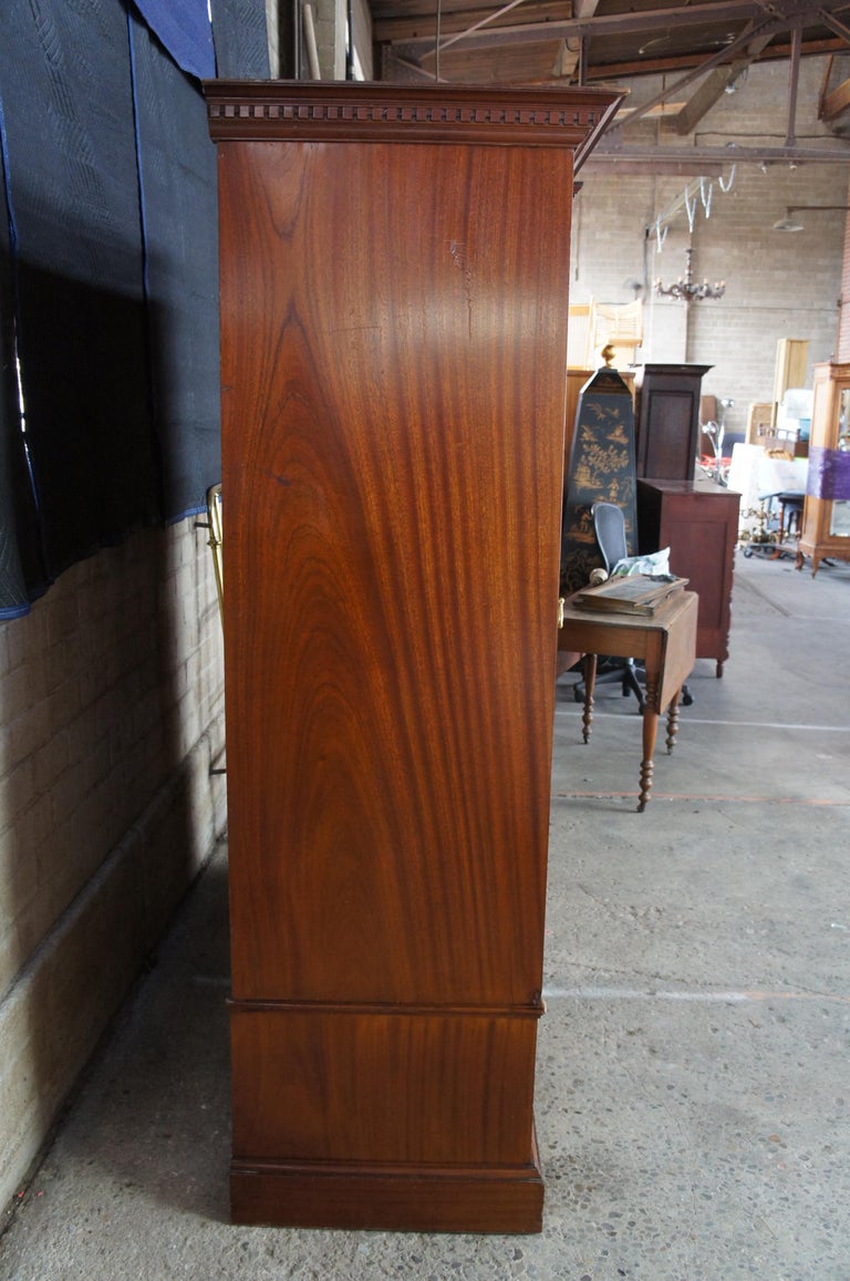 Antique English Edwardian Mahogany Chifferobe Wardrobe Closet Clothing ...