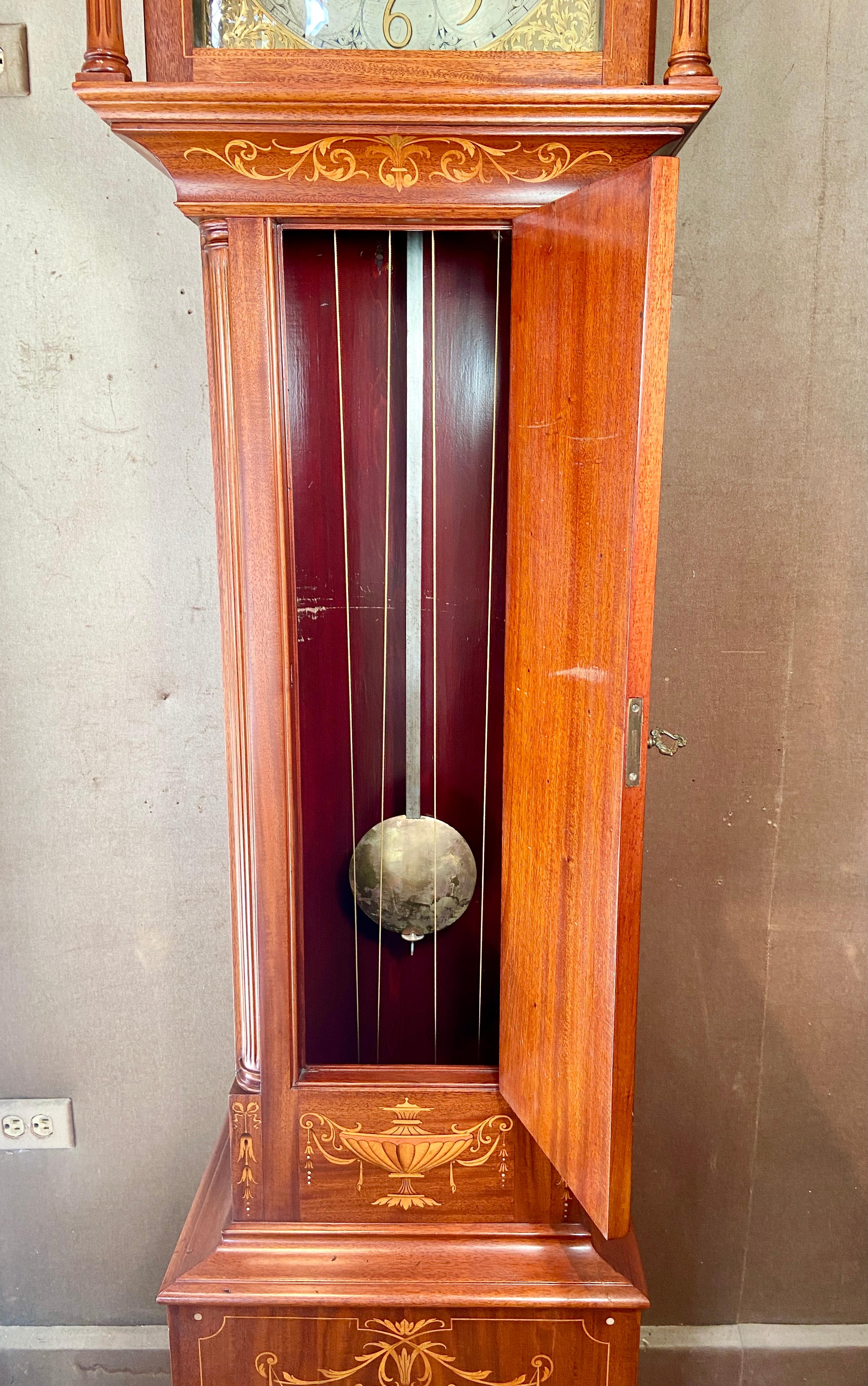 edwardian grandfather clock