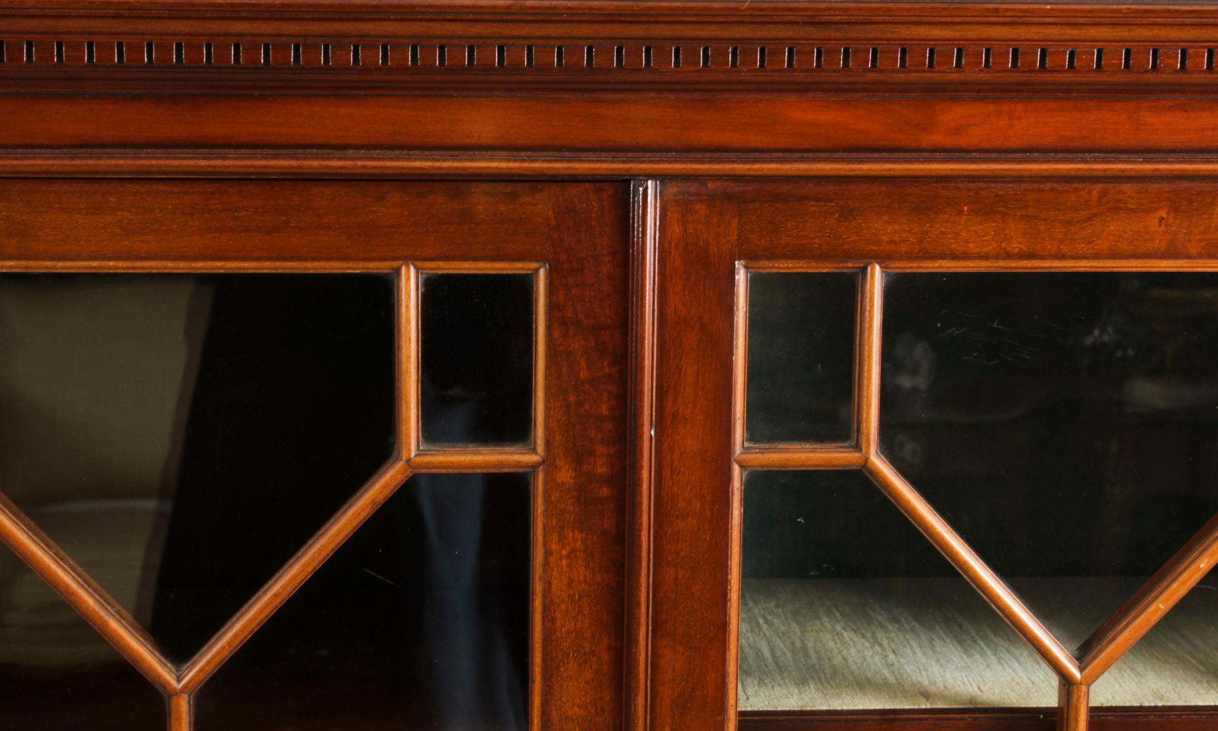 Antique English Edwardian Mahogany Library Bookcase Circa1900 7
