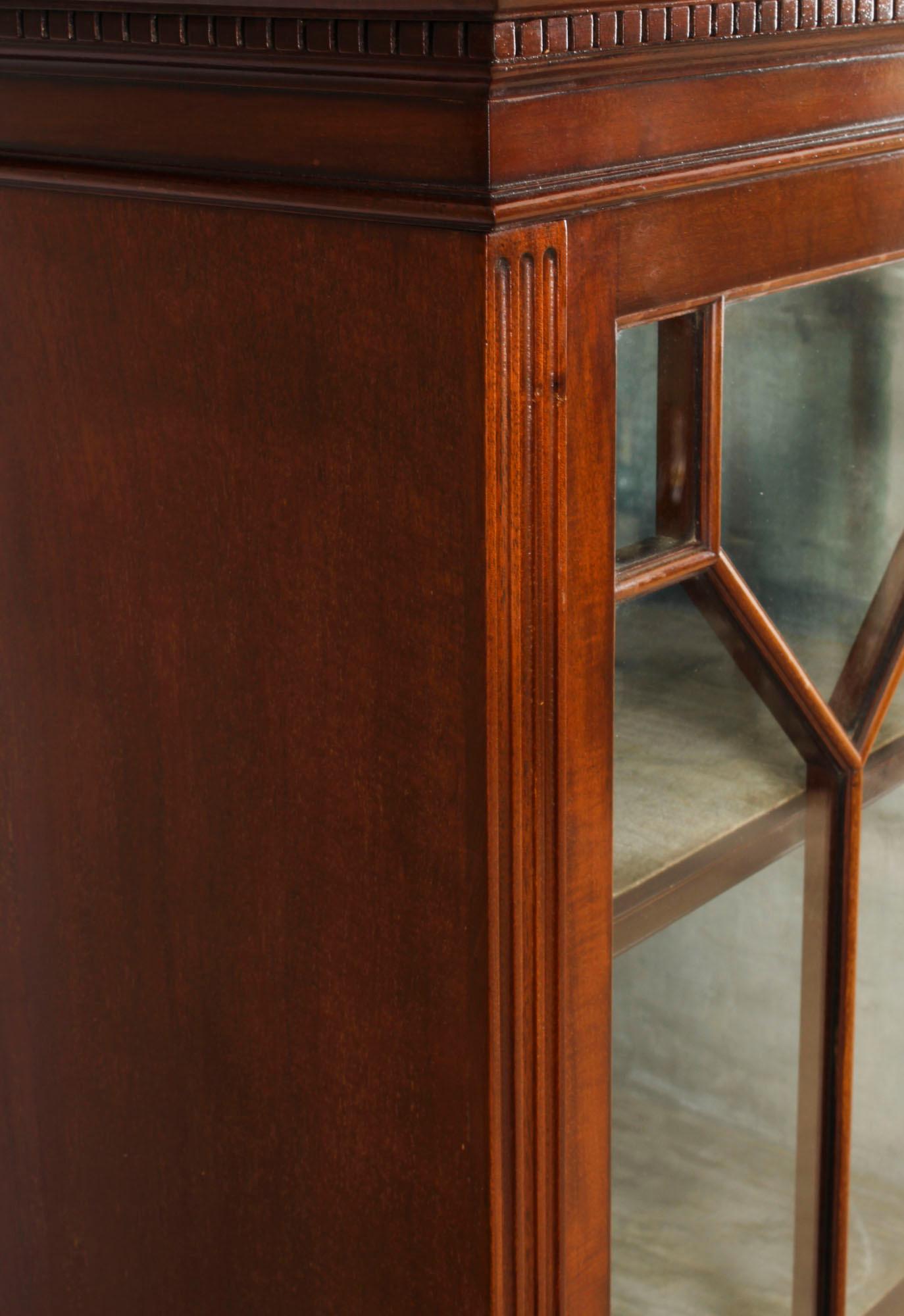 Antique English Edwardian Mahogany Library Bookcase Circa1900 11