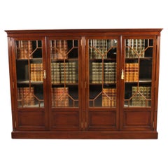 Antique English Edwardian Mahogany Library Bookcase Circa1900
