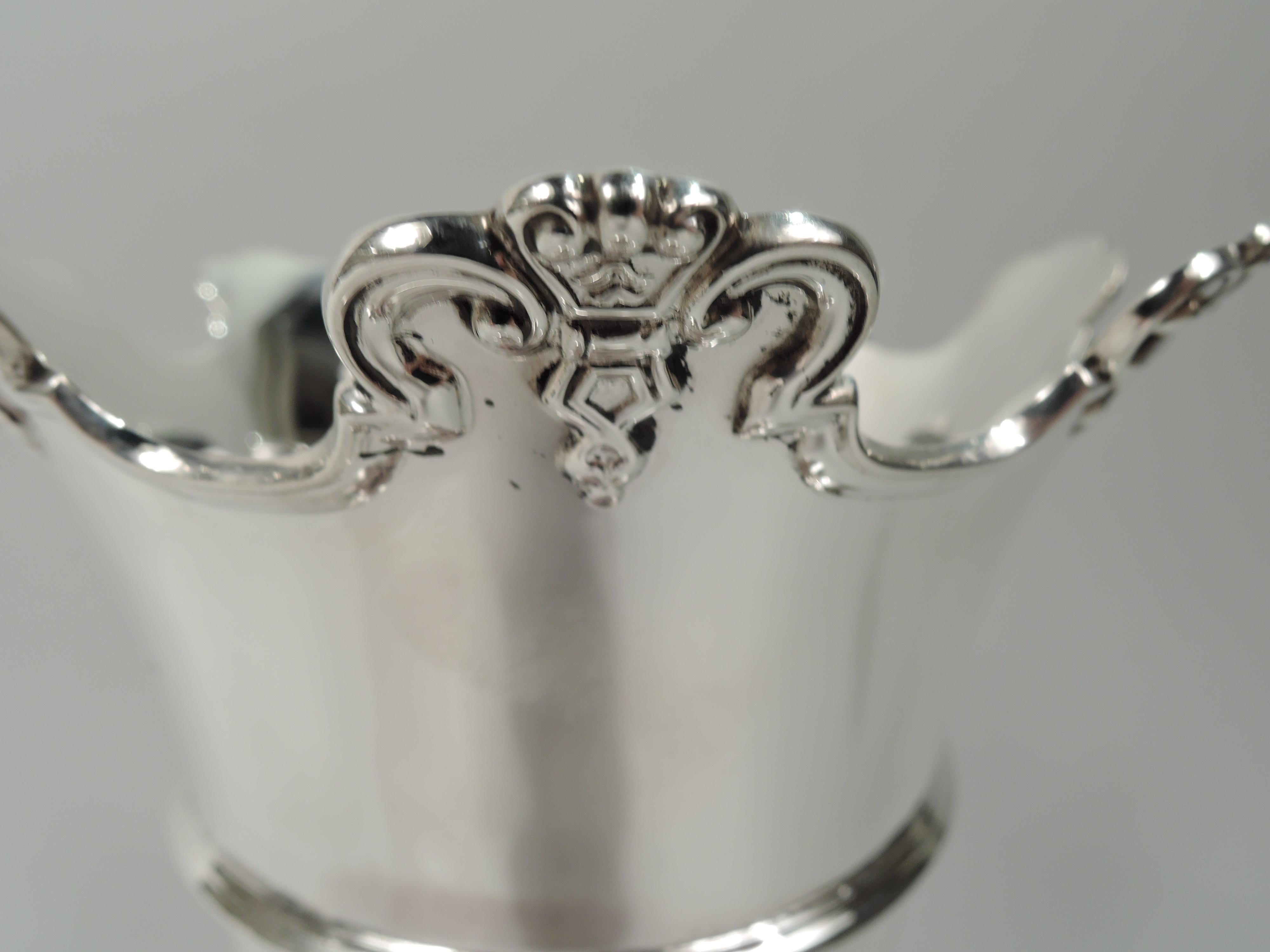 Neoclassical Revival Antique English Edwardian Neoclassical Sterling Silver Vase For Sale