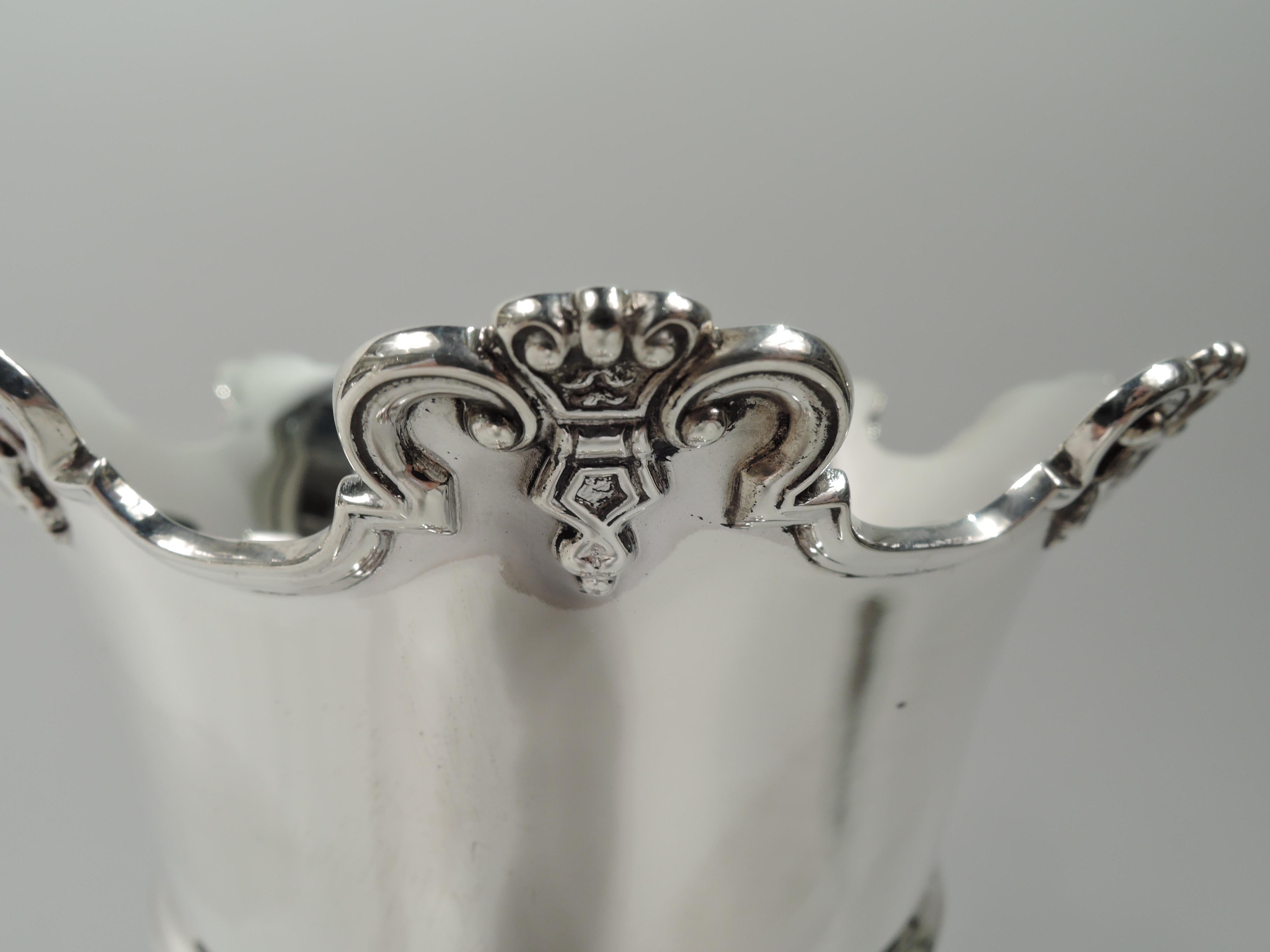 Neoclassical Revival Antique English Edwardian Neoclassical Sterling Silver Vase