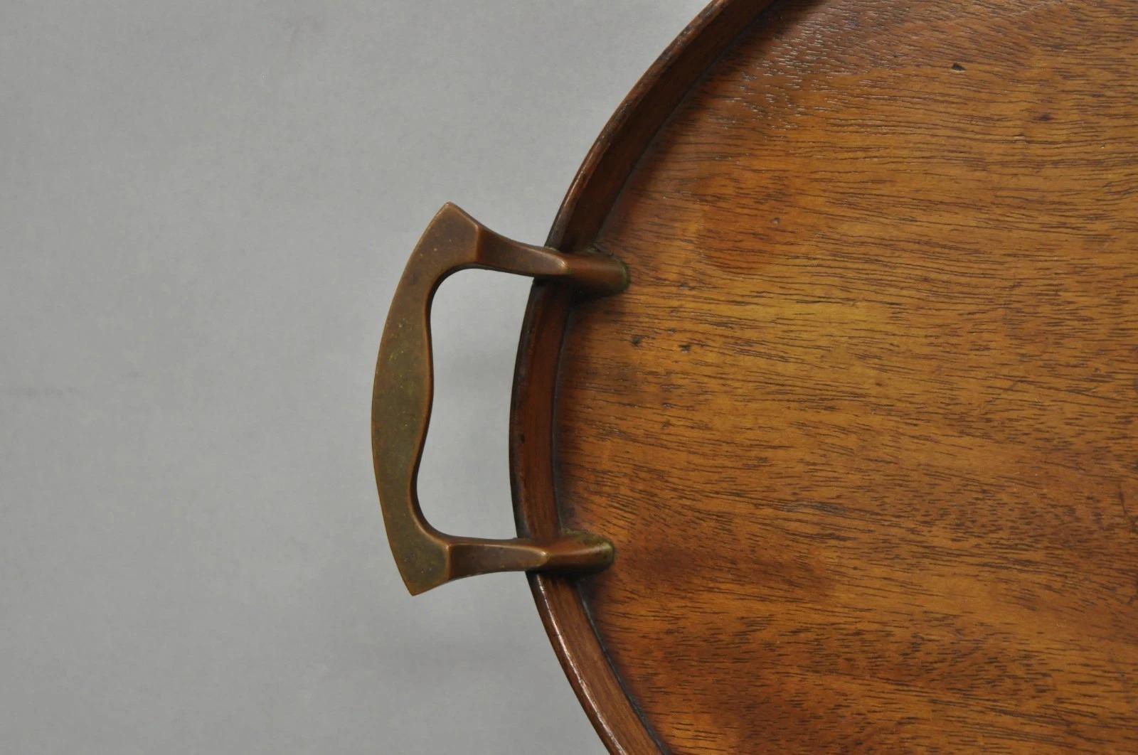 Antike englische Edwardian Oval Mahagoni Butlers Bar servieren Tablett mit Urne Inlay im Angebot 4